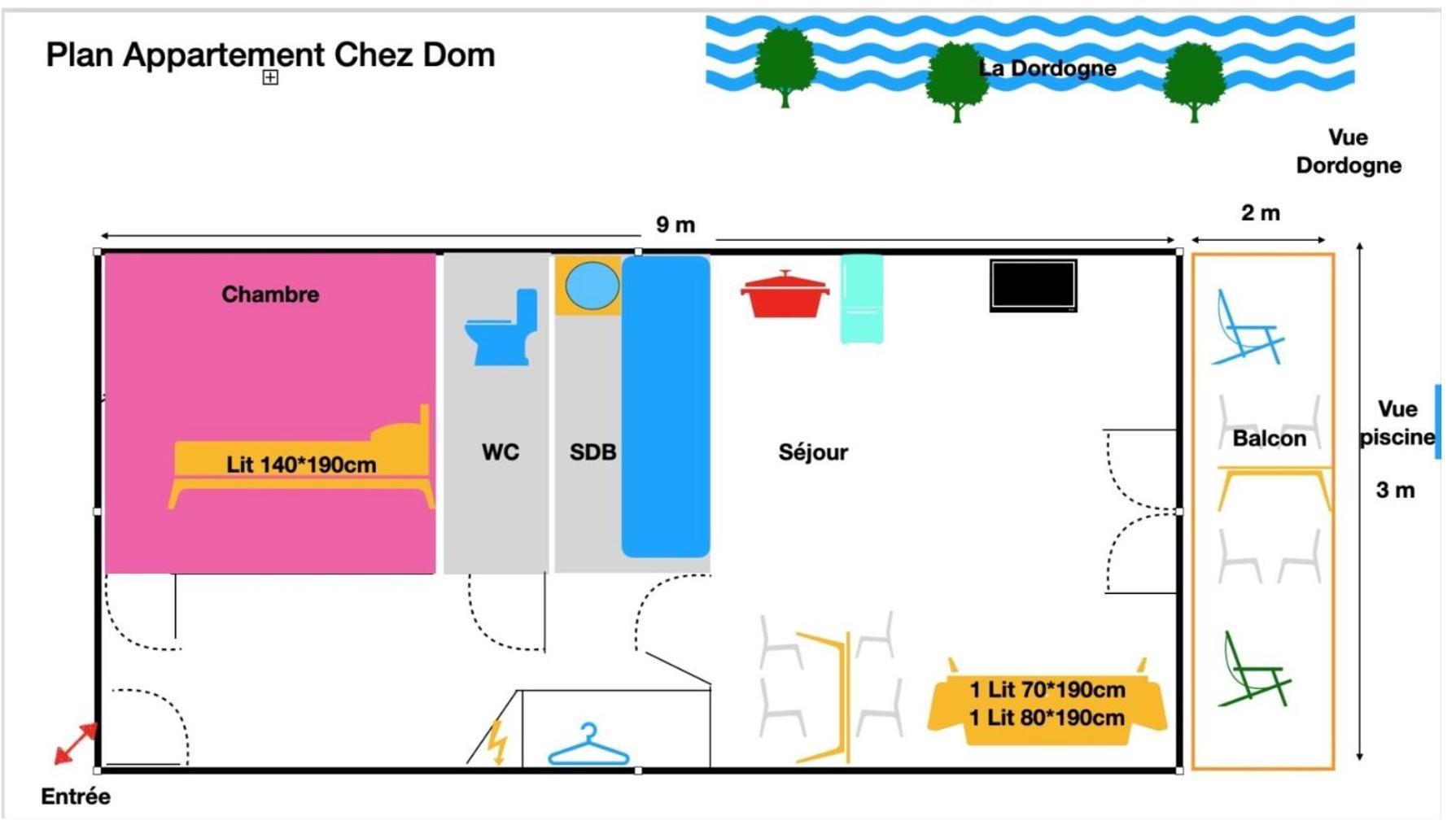 阿让塔*A Setting Between Dordogne And Swimming Pool*公寓 外观 照片